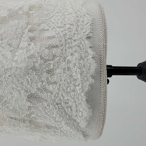 Abercrombie & Fitch Womens White Floral lace Sheer Top With Removable Liner S - Picture 11 of 16